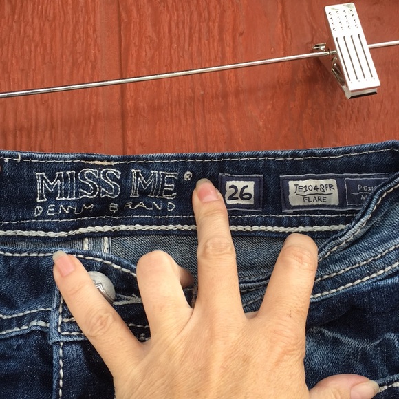 Miss Me JE1048FR Flare Jeans sz 26 NWOT - Picture 7 of 8